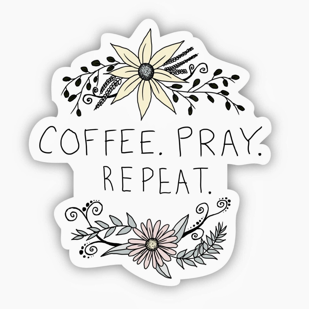Coffee Waterproof Vinyl Sticker