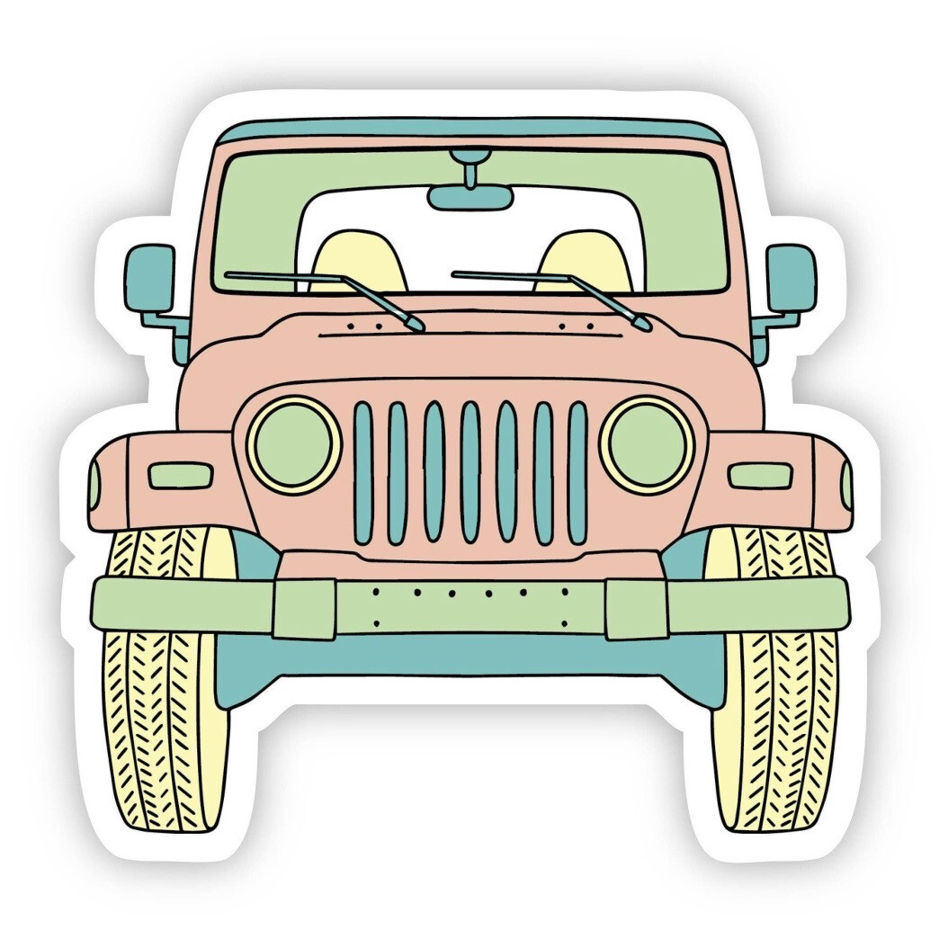 Jeep Waterproof Vinyl Sticker