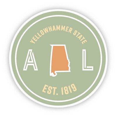 Alabama Waterproof Vinyl Sticker