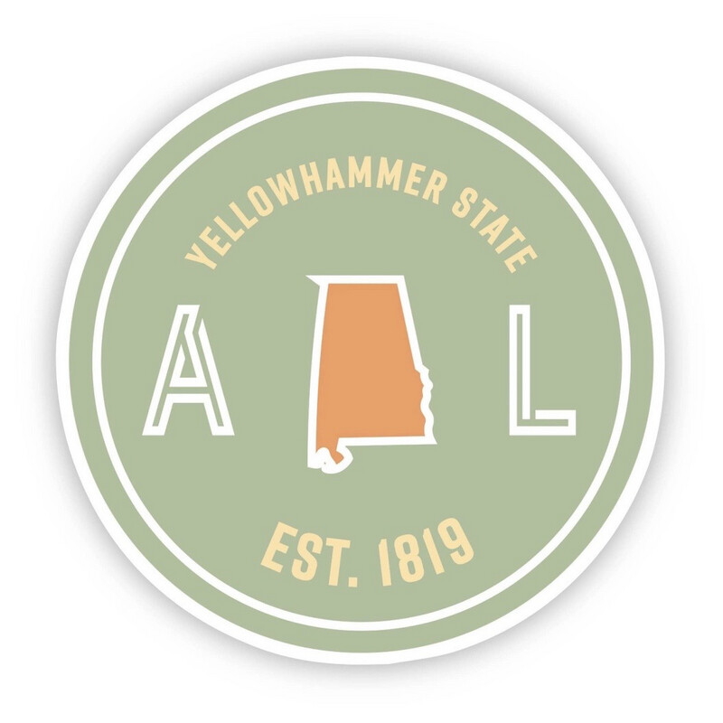 Alabama Waterproof Vinyl Sticker