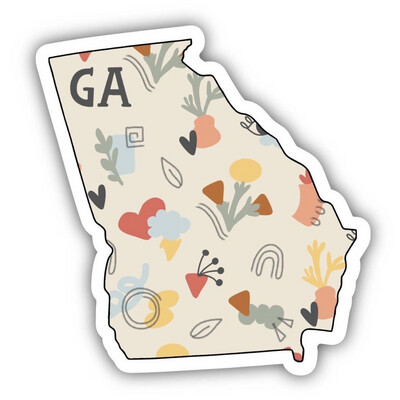 Georgia Artistic Waterproof Vinyl Sticker