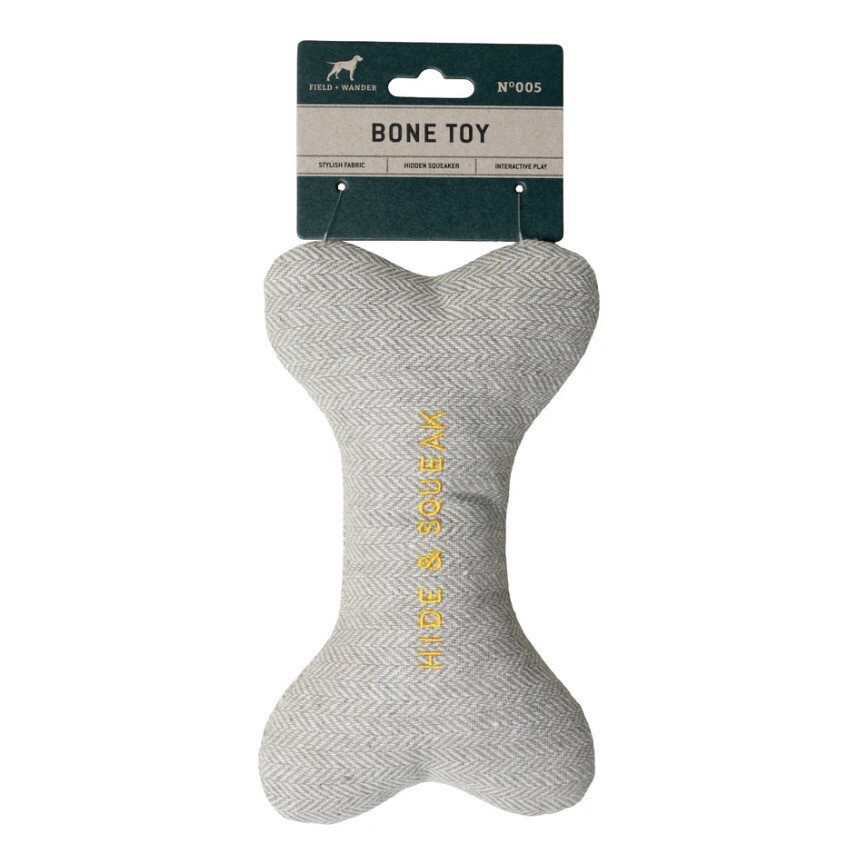 Plush Bone Squeak Toy