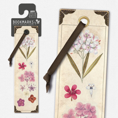 Botanical Flowers Vintage Style Bookmark
