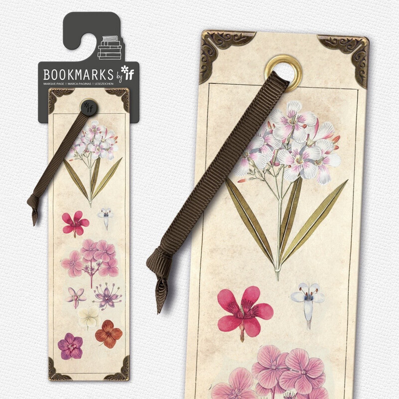 Botanical Flowers Vintage Style Bookmark