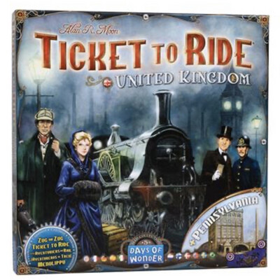 Ticket To Ride United Kingdom/Pennsylvania Expansion Game