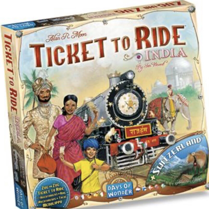 Ticket To Ride India/Switzerland Expansion Game