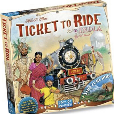 Ticket To Ride India/Switzerland Expansion Game