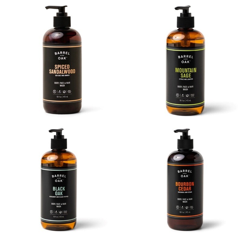 Barrel &amp; Oak Men&#39;s All in One Body, Face, &amp; Hair Wash