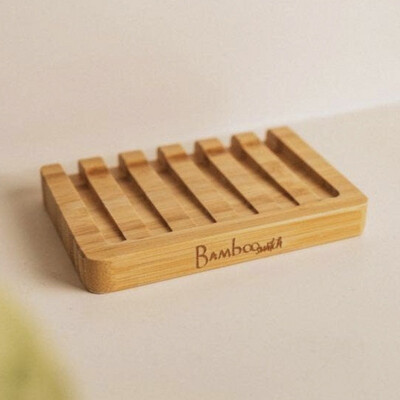 Bamboo Self Draining Soap Tray