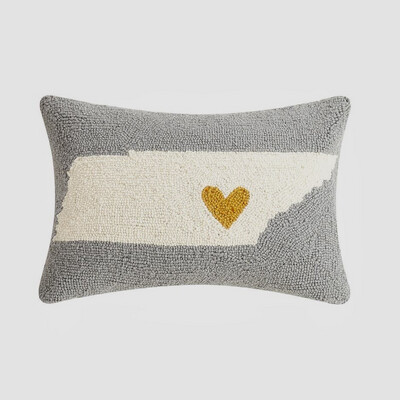 Tennessee Heart Lumbar Hook Pillow