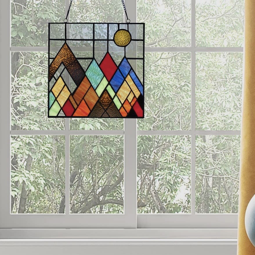 Mountain Mosaic Glass