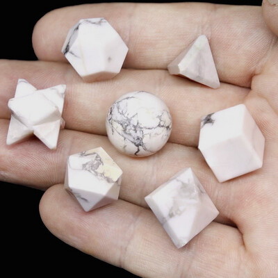 Howlite Geometric Set