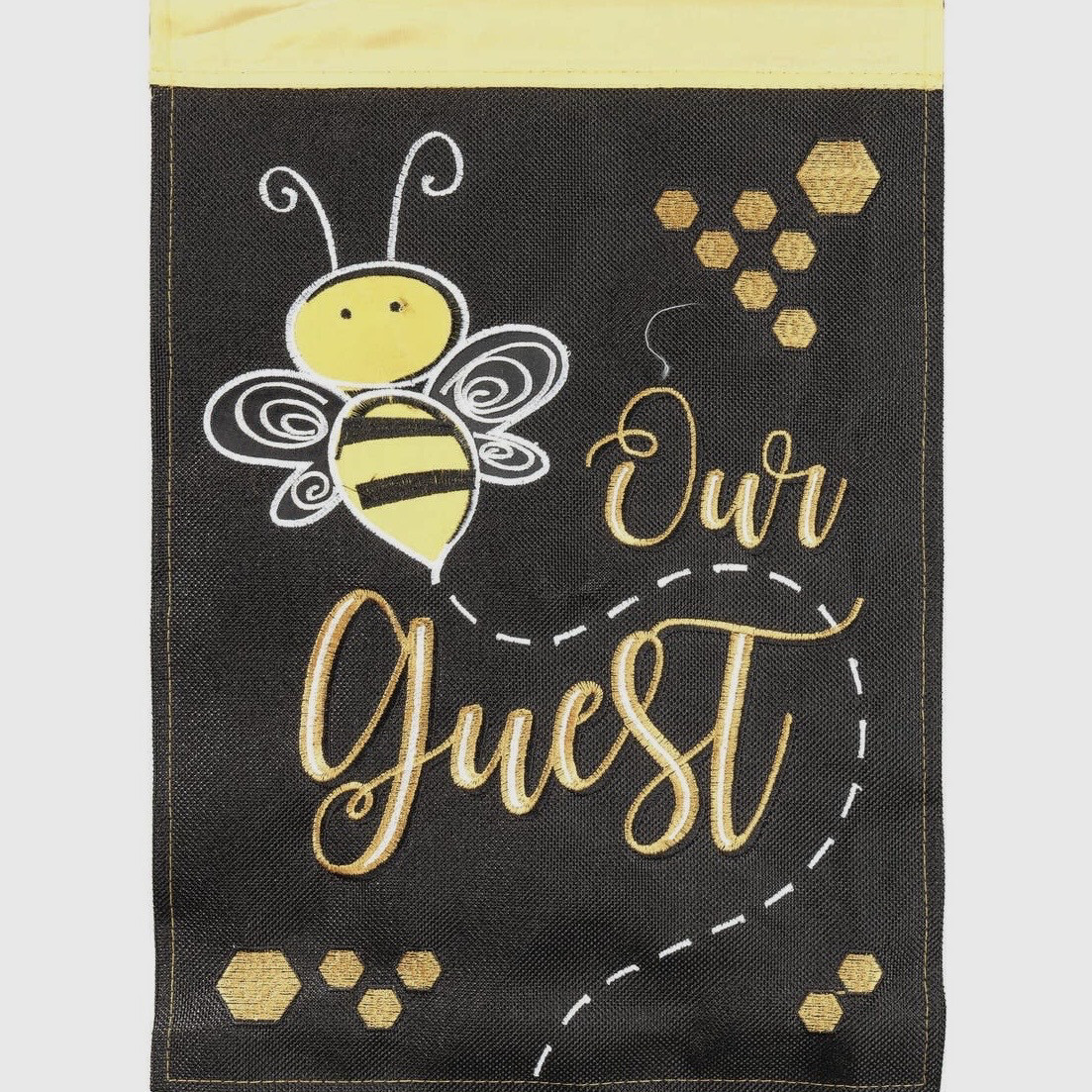 Bee Our Guest Garden Flag