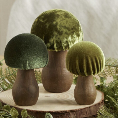 Green Mushroom Trio