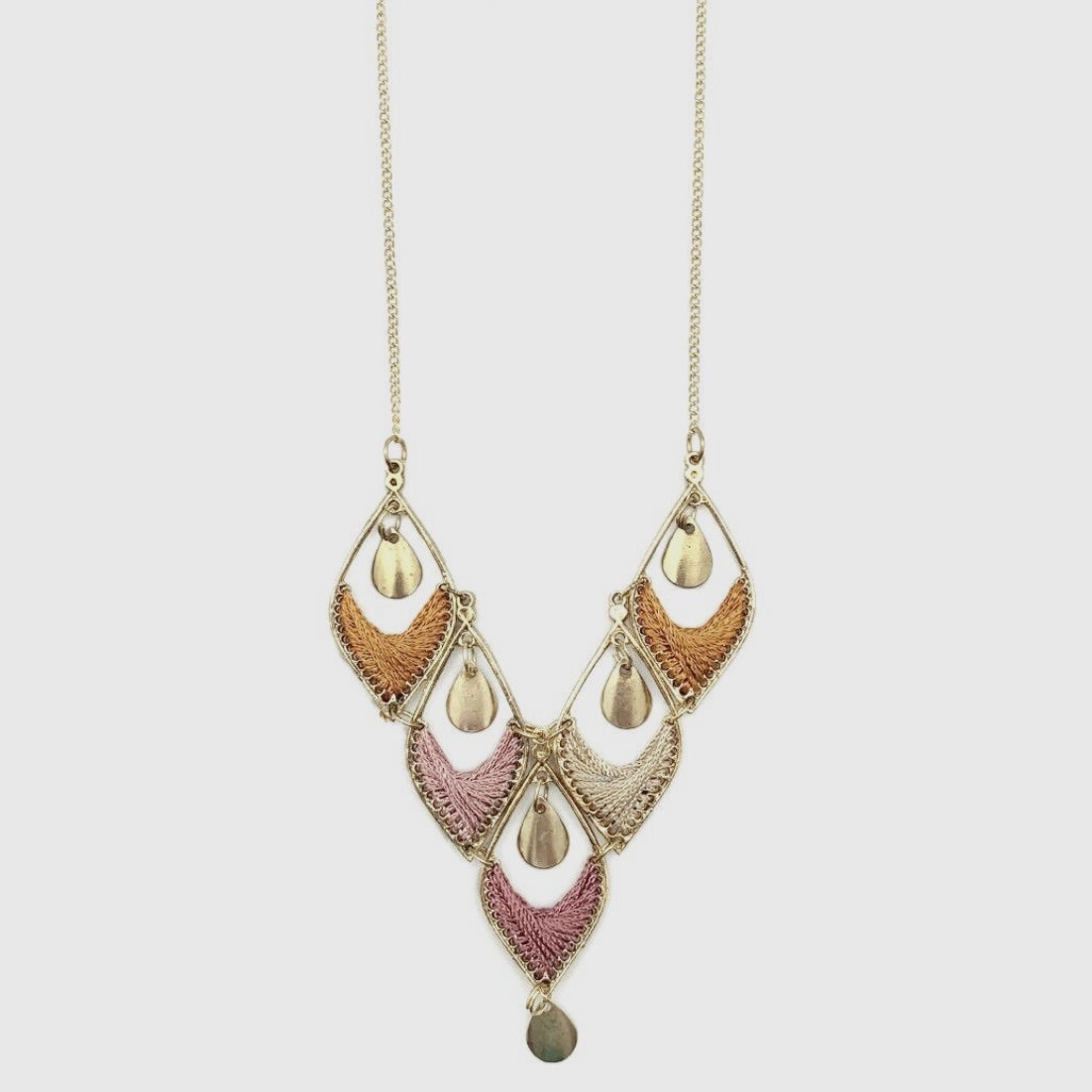 Multicolor Teardrop Necklace