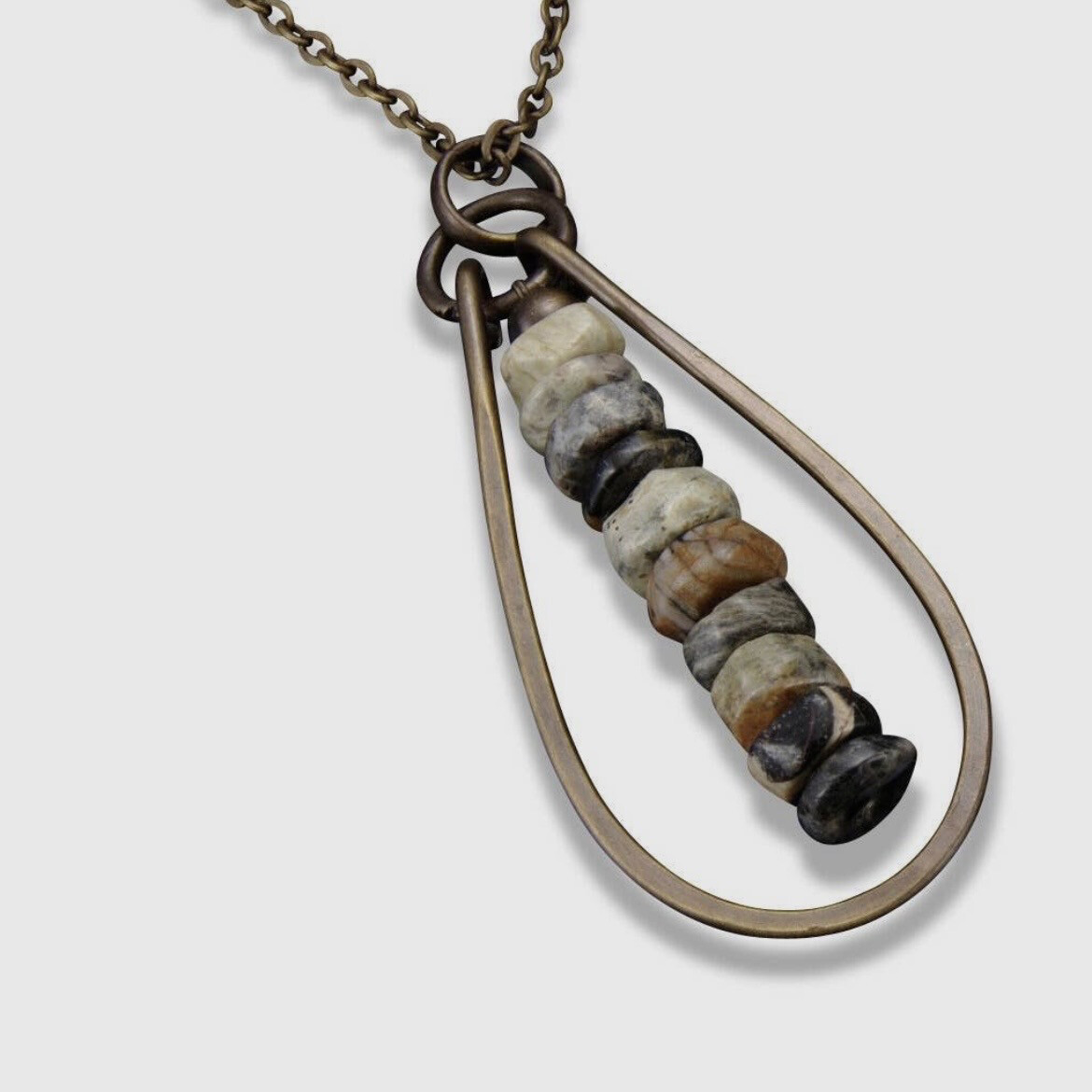 Stacked Stone Necklace