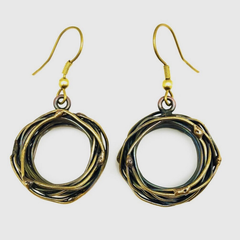 Bronze Nest Earrings