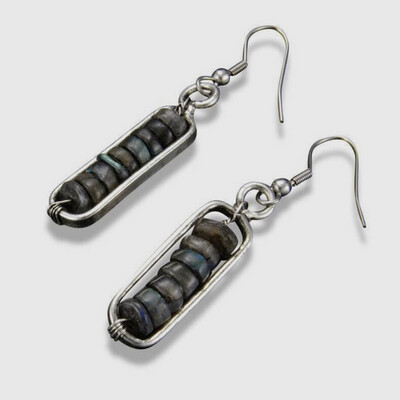 Stacked Laborite Earrings