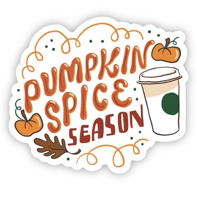 Pumpkins Spice Waterproof Vinyl Sticker