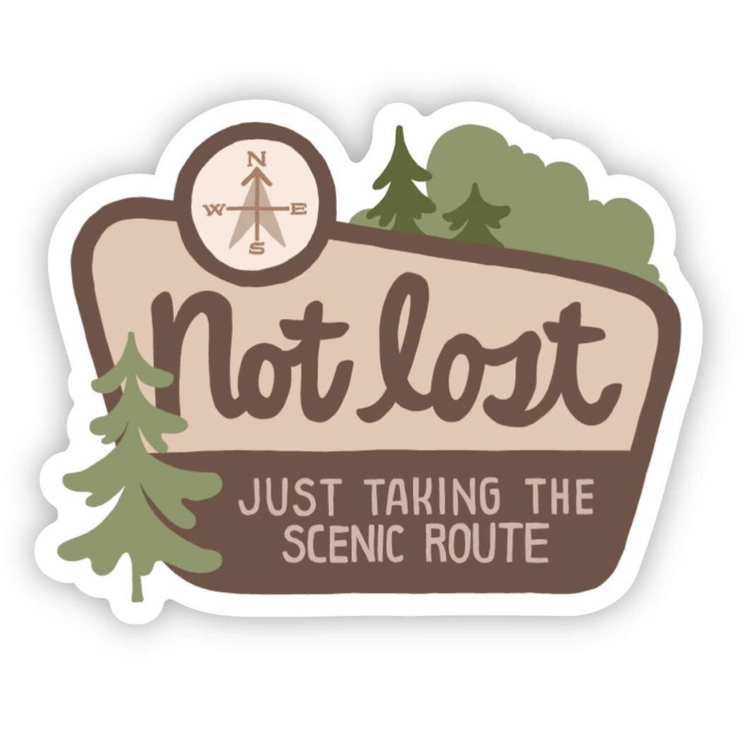 Not Lost Waterproof Vinyl Sticker