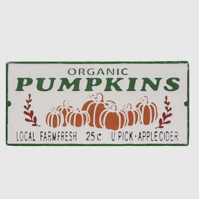 Organic Pumpkin Sign