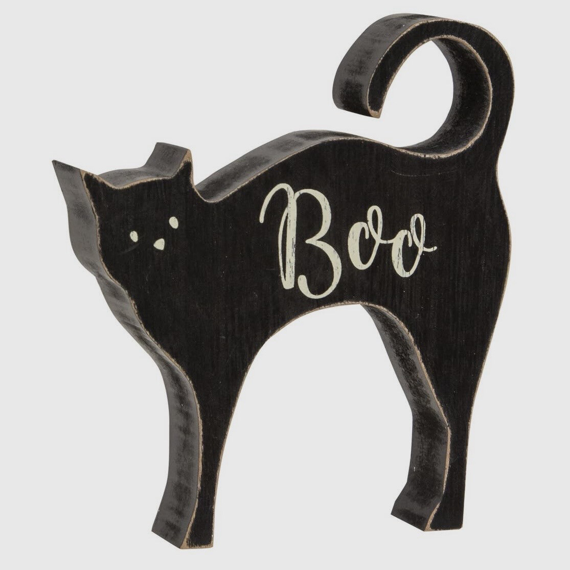 Boo Black Cat Sitter
