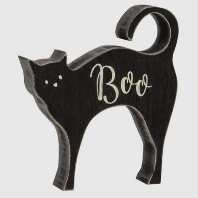 Boo Black Cat Sitter