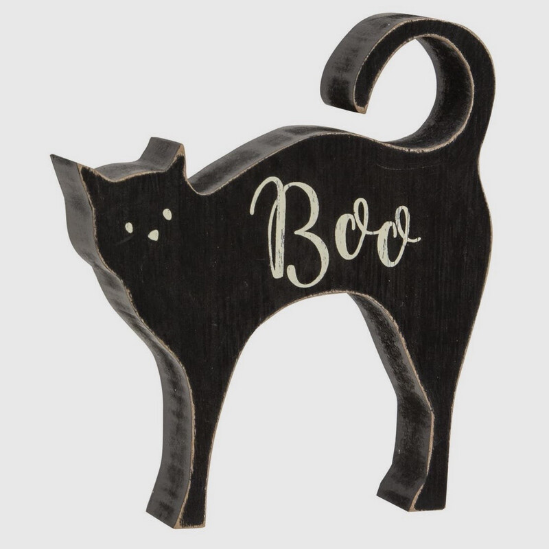 Boo Black Cat Sitter