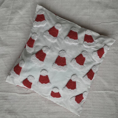 Santa Pom Pillow Cover