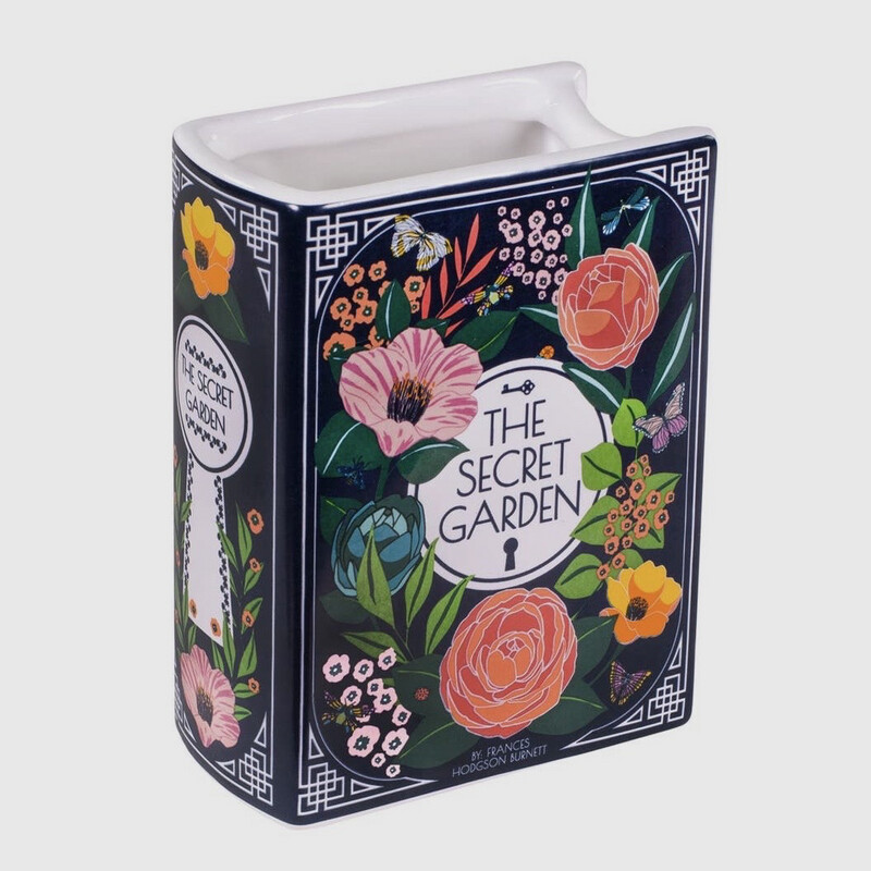 The Secret Garden Glass Book Vase