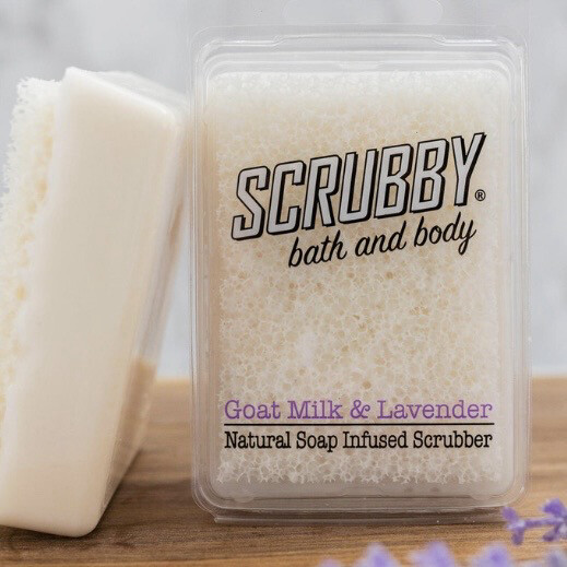 Goats Milk And Lavender Scrubby Soap