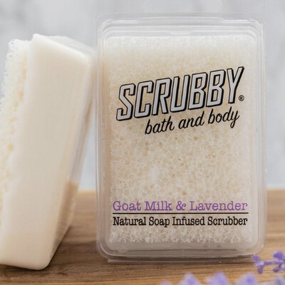 Goats Milk And Lavender Scrubby Soap