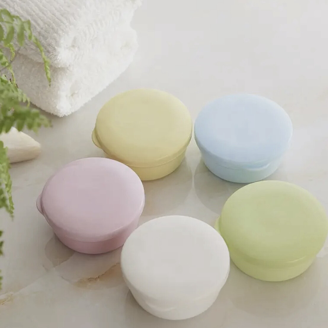 Round Travel Soap Container
