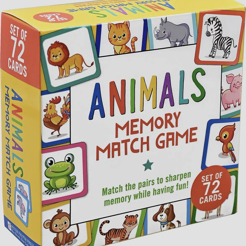 Animals Memory Match Game