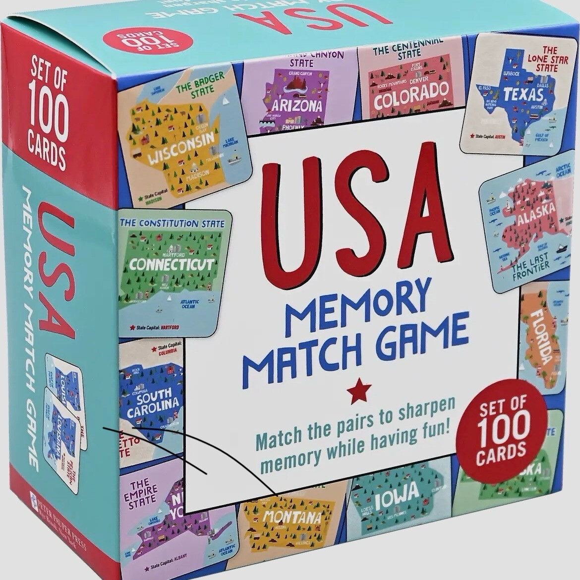 USA Memory Match Game