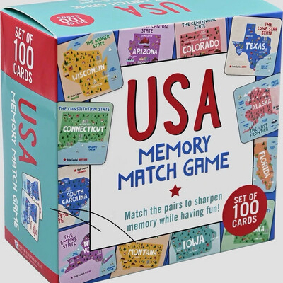 USA Memory Match Game