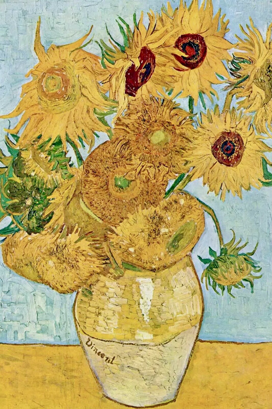 Van Gough Sunflower Magnet
