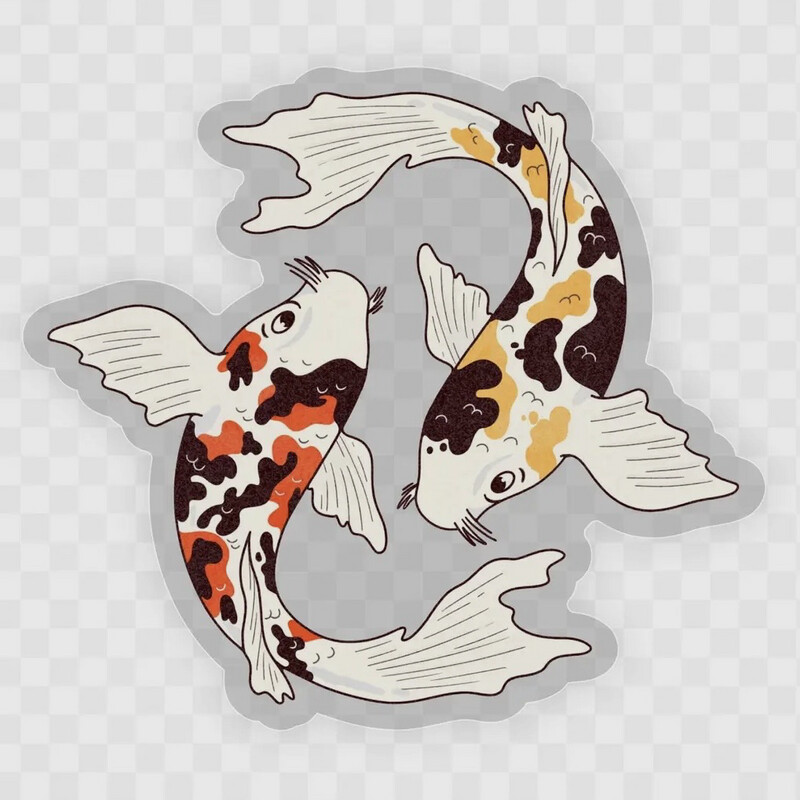 Koi Fish Sticker
