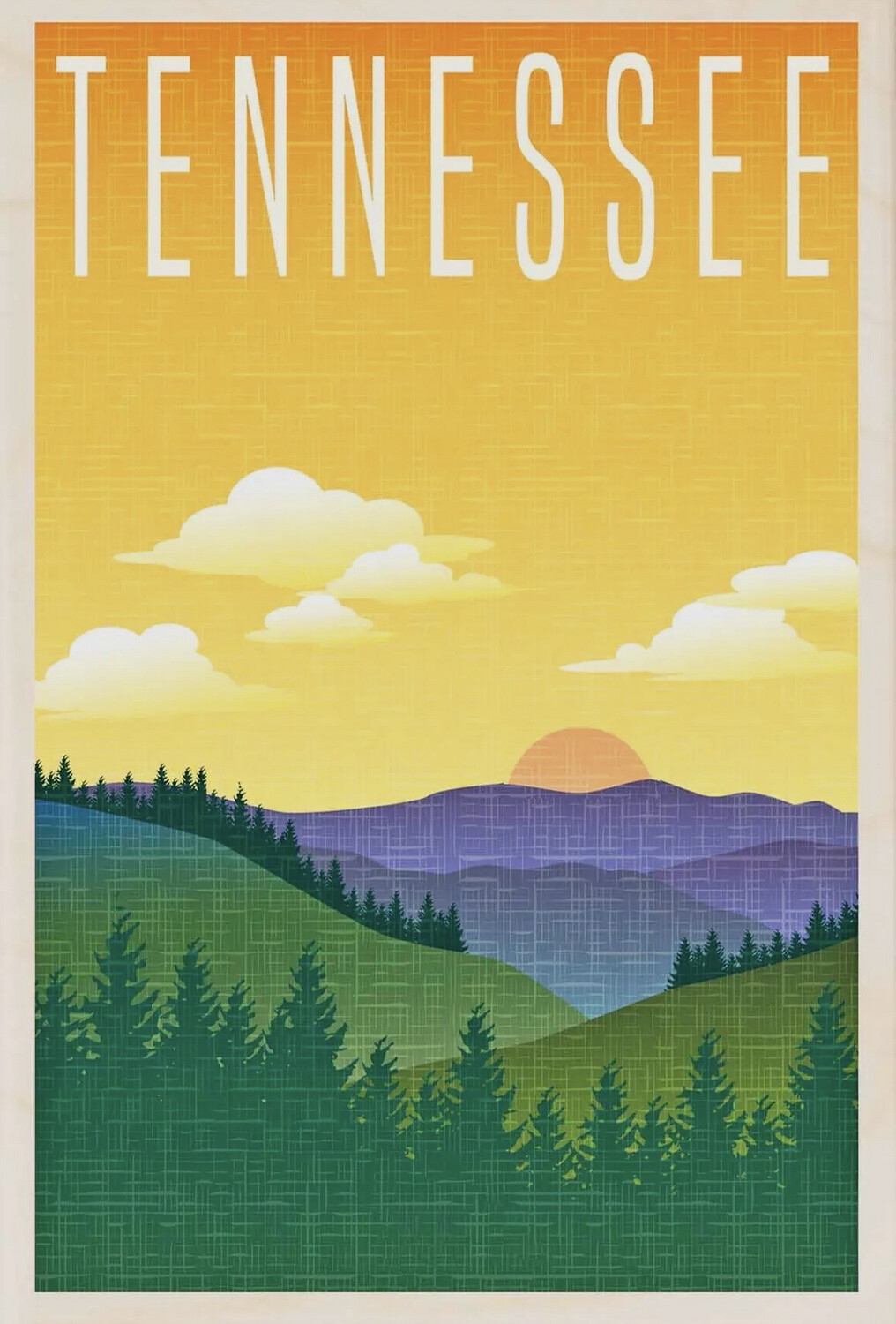 Tennessee Wood Magnet