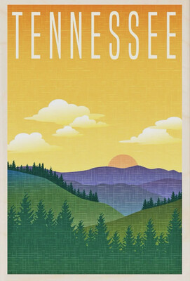 Tennessee Wood Magnet