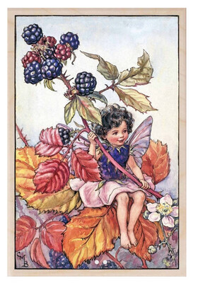 Mulberry Fairy Wood Magnet