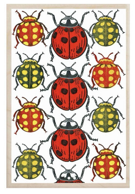 Ladybug Wood Magnet