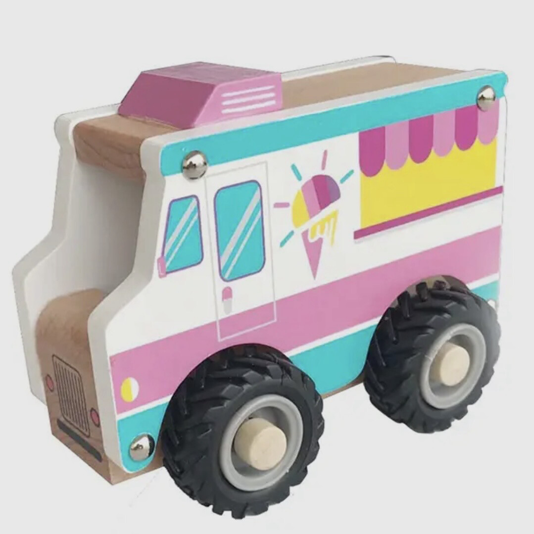 Ice Cream Truck Wood Toy