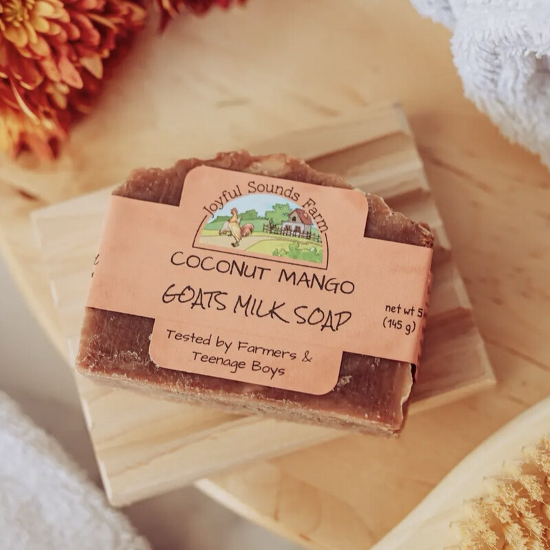 Coconut Mango Goats milk Soap