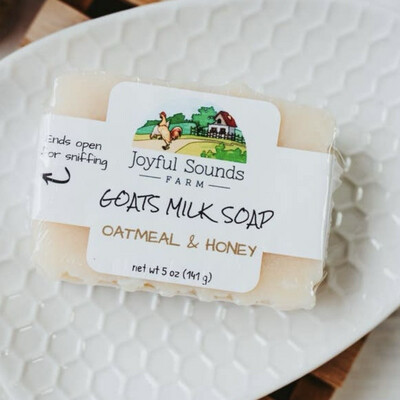 Oatmeal And Honey Goats Milk Soap
