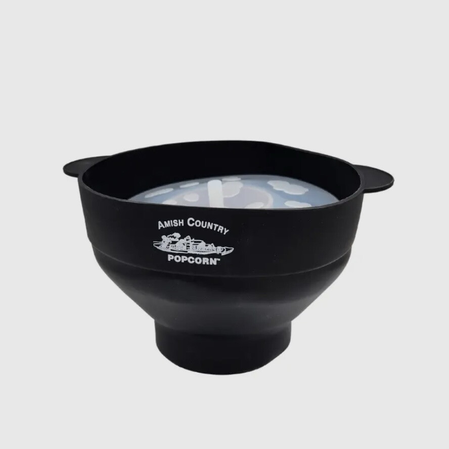 Black Silicone Popcorn Microwave popper