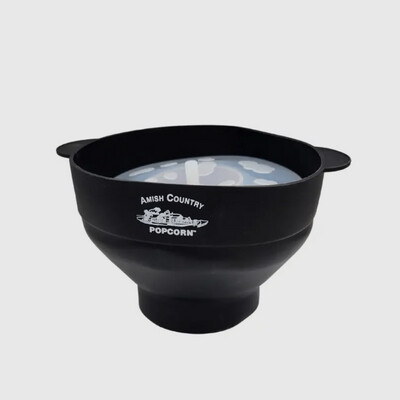 Black Silicone Popcorn Microwave popper