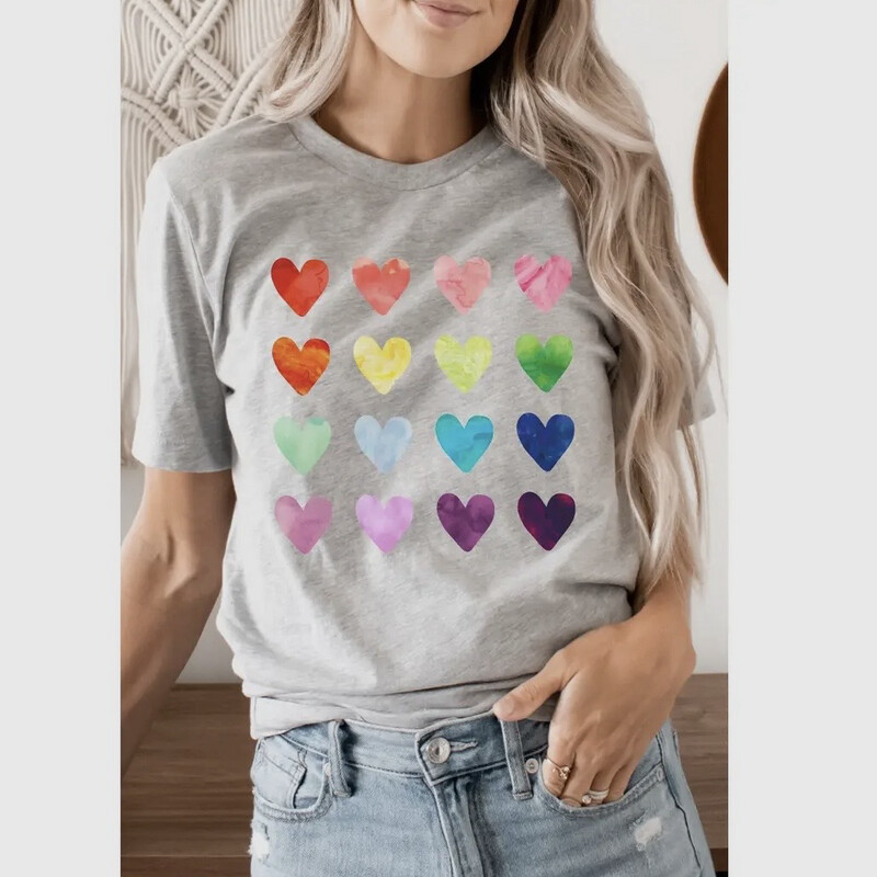 Valentines Watercolor Heart T-shirt