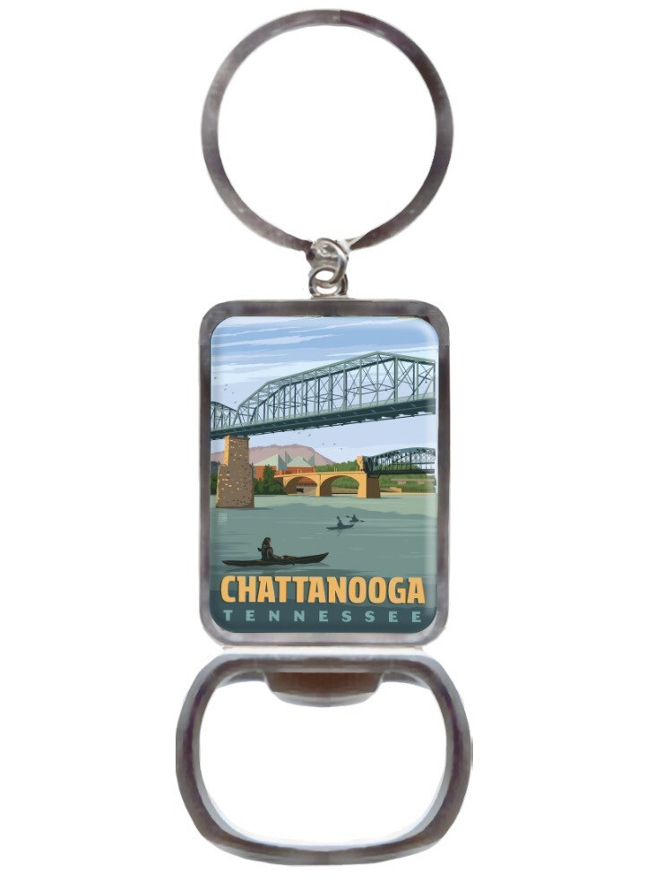 Walking Bridge Chattanooga Keychain Bottle Opener