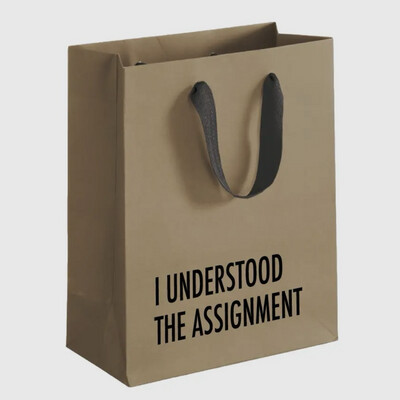 Understand The Assignment Gift Bag